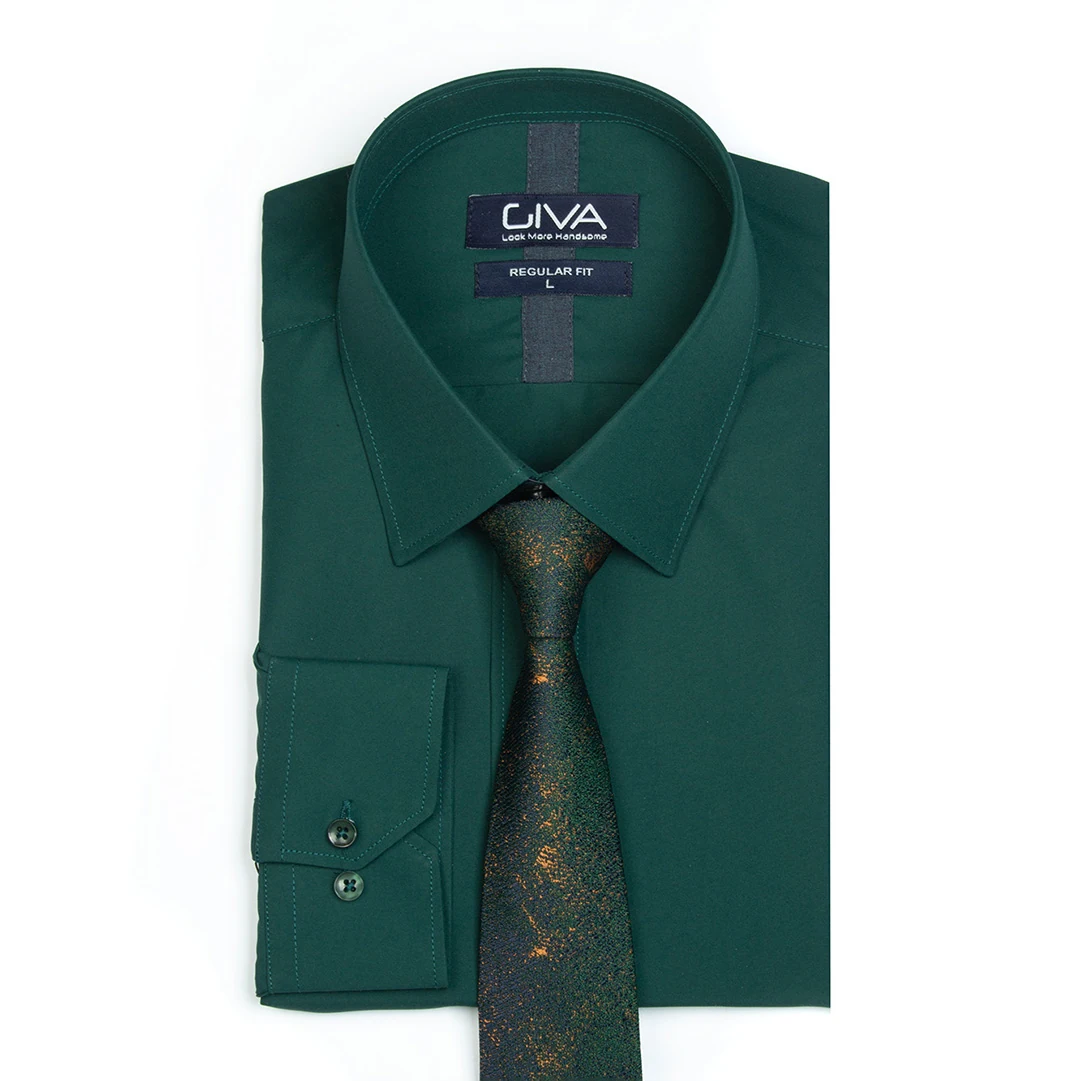 کراوات ترک طرح دار مردانه سبز - Thumbnail 1